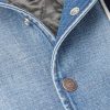 Teddy Logo-Appliquéd Denim, Leather and Jersey Hooded Varsity Jacket - CU Teddy Logo-Appliquéd Denim, Leather and Jersey Hooded Varsity Jacket - CU