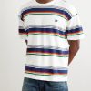 Logo-Embroidered Striped Cotton-Jersey T-Shirt - FR Logo-Embroidered Striped Cotton-Jersey T-Shirt - FR