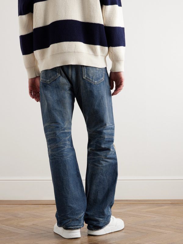 Kurt Straight-Leg Distressed Jeans - BK Kurt Straight-Leg Distressed Jeans - BK