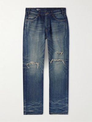 Kurt Straight-Leg Distressed Jeans