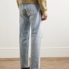Wesley Straight-Leg Distressed Jeans - BK