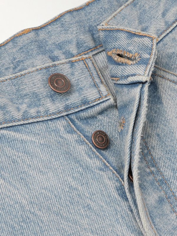 Wesley Straight-Leg Distressed Jeans - E1