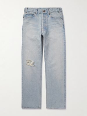 Wesley Straight-Leg Distressed Jeans