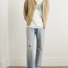 Wesley Straight-Leg Distressed Jeans - OU