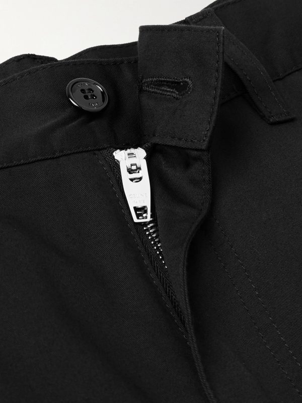 Straight-Leg Cotton and Linen-Blend Cargo Trousers - E1