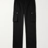 Straight-Leg Cotton and Linen-Blend Cargo Trousers