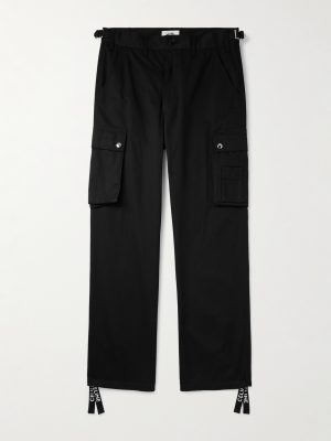 Straight-Leg Cotton and Linen-Blend Cargo Trousers Straight-Leg Cotton and Linen-Blend Cargo Trousers