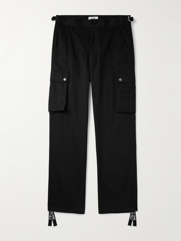 Straight-Leg Cotton and Linen-Blend Cargo Trousers