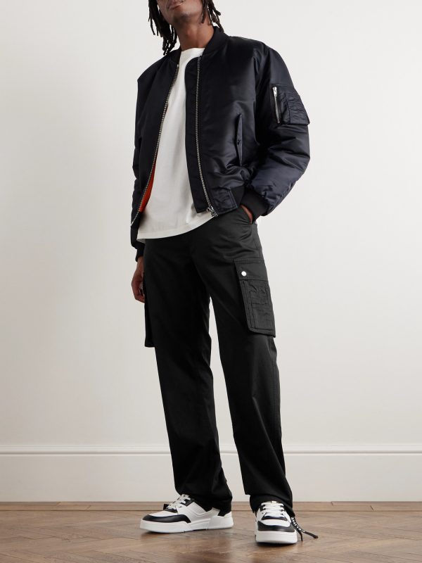 Straight-Leg Cotton and Linen-Blend Cargo Trousers - OU