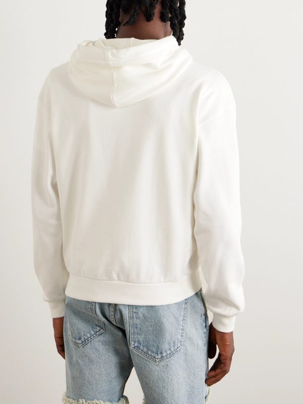Logo-Print Cotton-Jersey Hoodie - BK Logo-Print Cotton-Jersey Hoodie - BK
