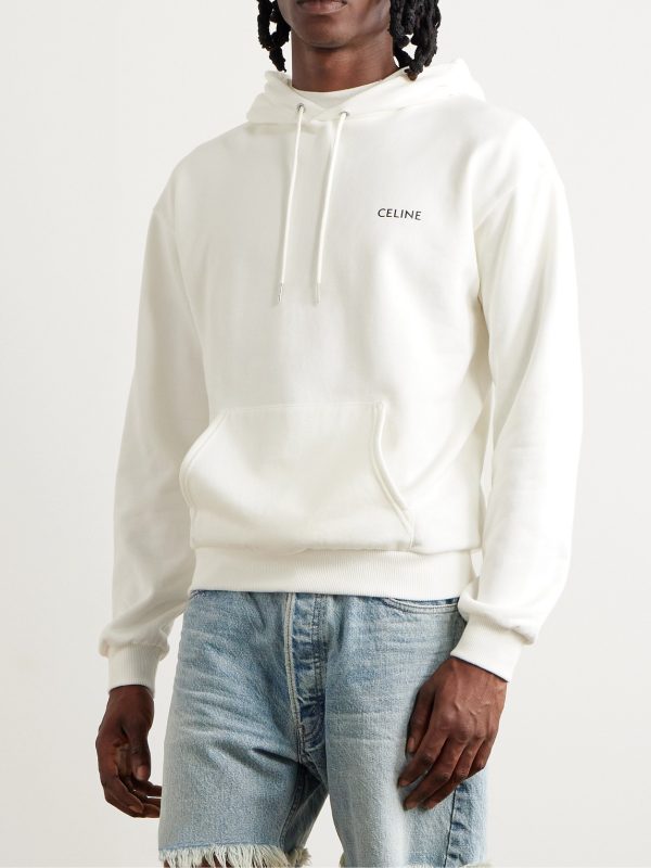 Logo-Print Cotton-Jersey Hoodie - FR Logo-Print Cotton-Jersey Hoodie - FR