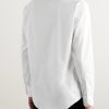 Slim-Fit Logo-Embroidered Cotton-Poplin Shirt - BK Slim-Fit Logo-Embroidered Cotton-Poplin Shirt - BK