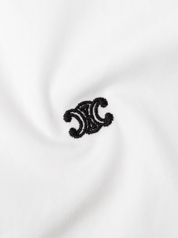 Slim-Fit Logo-Embroidered Cotton-Poplin Shirt - CU Slim-Fit Logo-Embroidered Cotton-Poplin Shirt - CU