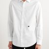 Slim-Fit Logo-Embroidered Cotton-Poplin Shirt - FR Slim-Fit Logo-Embroidered Cotton-Poplin Shirt - FR