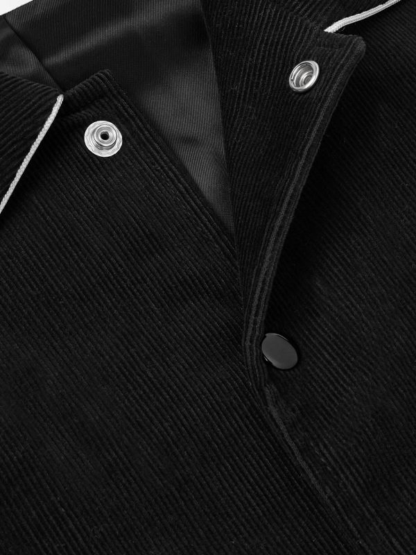 Satin-Trimmed Cotton-Corduroy Bomber Jacket - CU Satin-Trimmed Cotton-Corduroy Bomber Jacket - CU