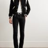 Satin-Trimmed Cotton-Corduroy Bomber Jacket - OU Satin-Trimmed Cotton-Corduroy Bomber Jacket - OU