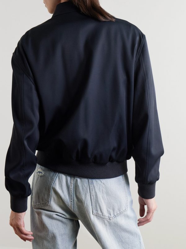 Logo-Embroidered Nylon-Twill Blouson Jacket - BK Logo-Embroidered Nylon-Twill Blouson Jacket - BK