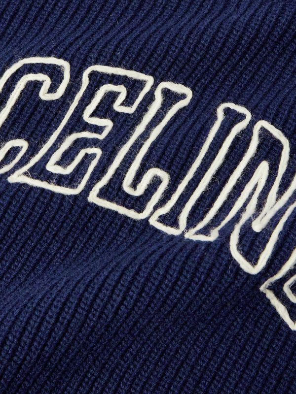 Logo-Embroidered Ribbed Wool Sweater - CU Logo-Embroidered Ribbed Wool Sweater - CU