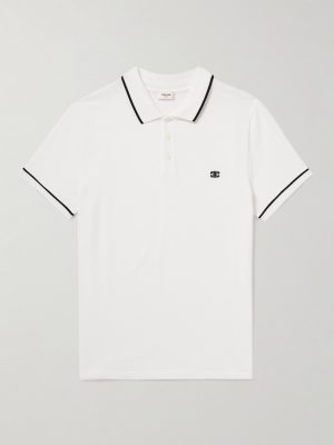 Slim-Fit Logo-Embroidered Cotton-Piqué Polo Shirt Slim-Fit Logo-Embroidered Cotton-Piqué Polo Shirt
