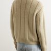 Striped Mohair-Blend Cardigan - BK Striped Mohair-Blend Cardigan - BK