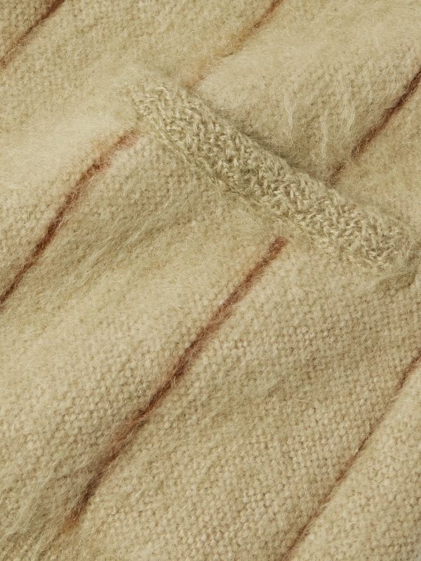 Striped Mohair-Blend Cardigan - E1 Striped Mohair-Blend Cardigan - E1