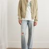 Striped Mohair-Blend Cardigan - OU Striped Mohair-Blend Cardigan - OU