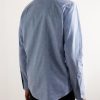 Logo-Embroidered Cotton-Chambray Shirt - BK
