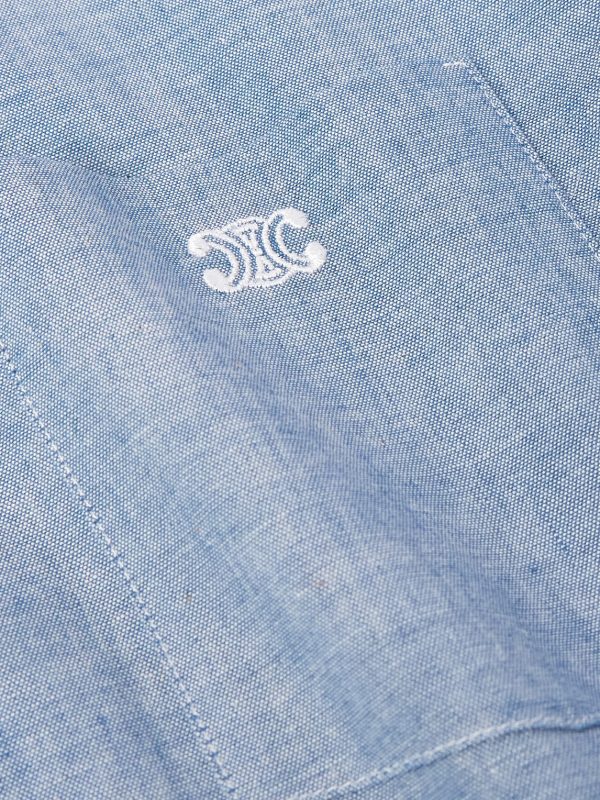 Logo-Embroidered Cotton-Chambray Shirt - CU