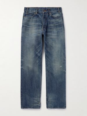 Wesley Distressed Straight-Leg Jeans Wesley Distressed Straight-Leg Jeans