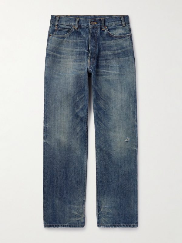 Wesley Distressed Straight-Leg Jeans Wesley Distressed Straight-Leg Jeans