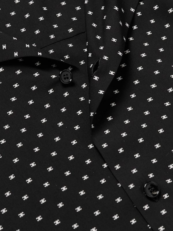 Convertible-Collar Logo-Print Woven Shirt - CU Convertible-Collar Logo-Print Woven Shirt - CU