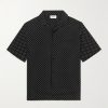 Convertible-Collar Logo-Print Woven Shirt Convertible-Collar Logo-Print Woven Shirt