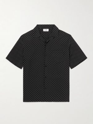 Convertible-Collar Logo-Print Woven Shirt Convertible-Collar Logo-Print Woven Shirt