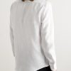 Logo-Embroidered Linen Shirt - BK