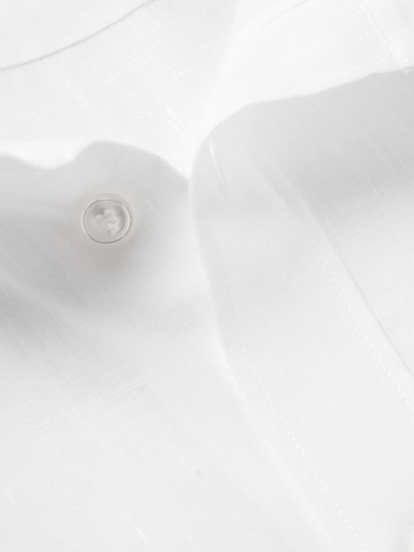 Logo-Embroidered Linen Shirt - CU