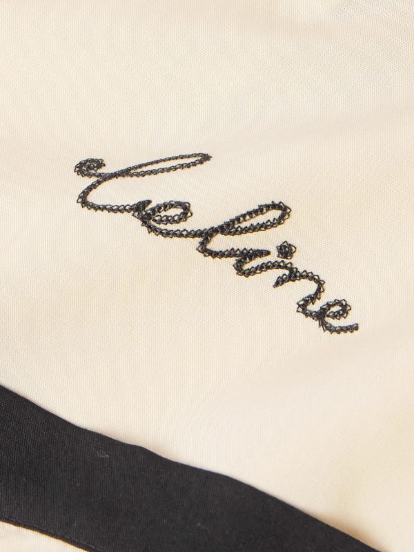 Rockabilly Convertible-Collar Logo-Embroidered Voile Shirt - E1