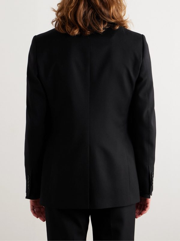 Slim-Fit Wool-Twill Blazer - BK Slim-Fit Wool-Twill Blazer - BK