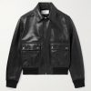 Leather Blouson Jacket