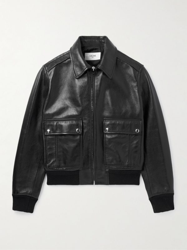 Leather Blouson Jacket