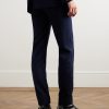 Slim-Fit Cotton-Gabardine Trousers - BK Slim-Fit Cotton-Gabardine Trousers - BK