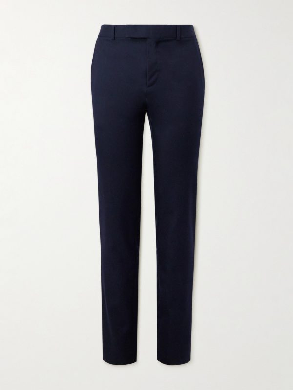 Slim-Fit Cotton-Gabardine Trousers Slim-Fit Cotton-Gabardine Trousers