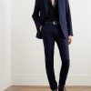 Slim-Fit Cotton-Gabardine Trousers - OU Slim-Fit Cotton-Gabardine Trousers - OU