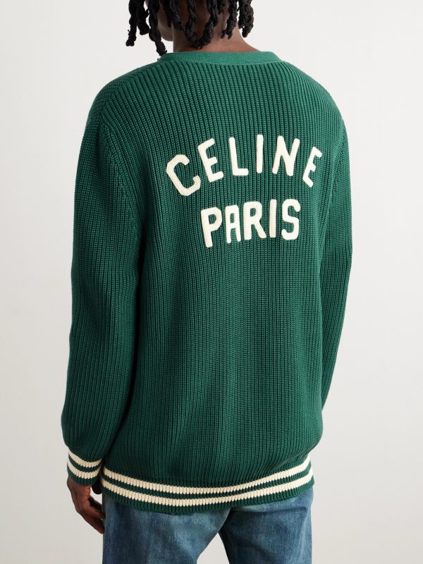 Logo-Appliquéd Cotton Cardigan - BK