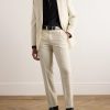 Straight-Leg Pinstriped Wool-Twill Suit Trousers - OU Straight-Leg Pinstriped Wool-Twill Suit Trousers - OU