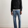 Logo-Embroidered Cotton-Blend Terry Hoodie - OU Logo-Embroidered Cotton-Blend Terry Hoodie - OU