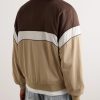 Logo-Print Colour-Block Mesh Track Jacket - BK Logo-Print Colour-Block Mesh Track Jacket - BK