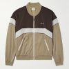 Logo-Print Colour-Block Mesh Track Jacket Logo-Print Colour-Block Mesh Track Jacket
