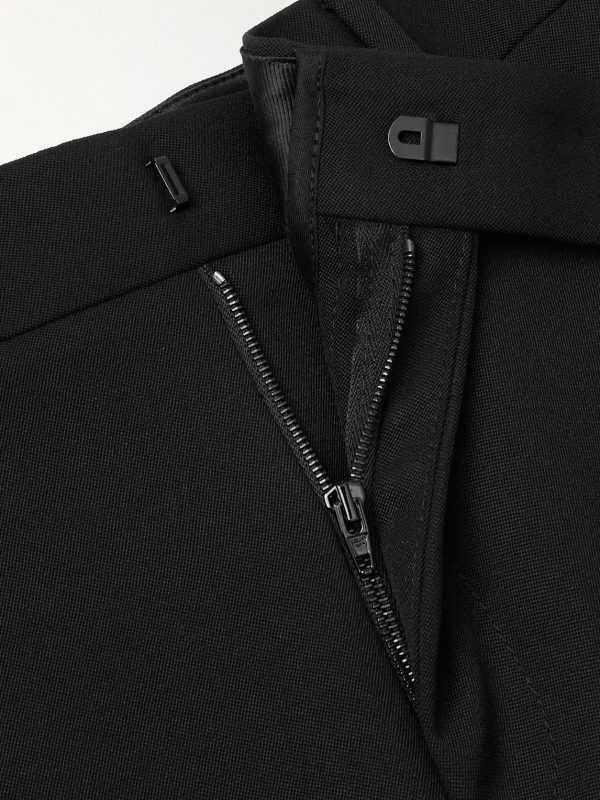 Slim-Fit Straight-Leg Wool Suit Trousers - E1 Slim-Fit Straight-Leg Wool Suit Trousers - E1