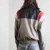 Logo-Print Mesh-Trimmed Colour-Block Nylon Track Jacket - BK Logo-Print Mesh-Trimmed Colour-Block Nylon Track Jacket - BK