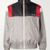 Logo-Print Mesh-Trimmed Colour-Block Nylon Track Jacket Logo-Print Mesh-Trimmed Colour-Block Nylon Track Jacket